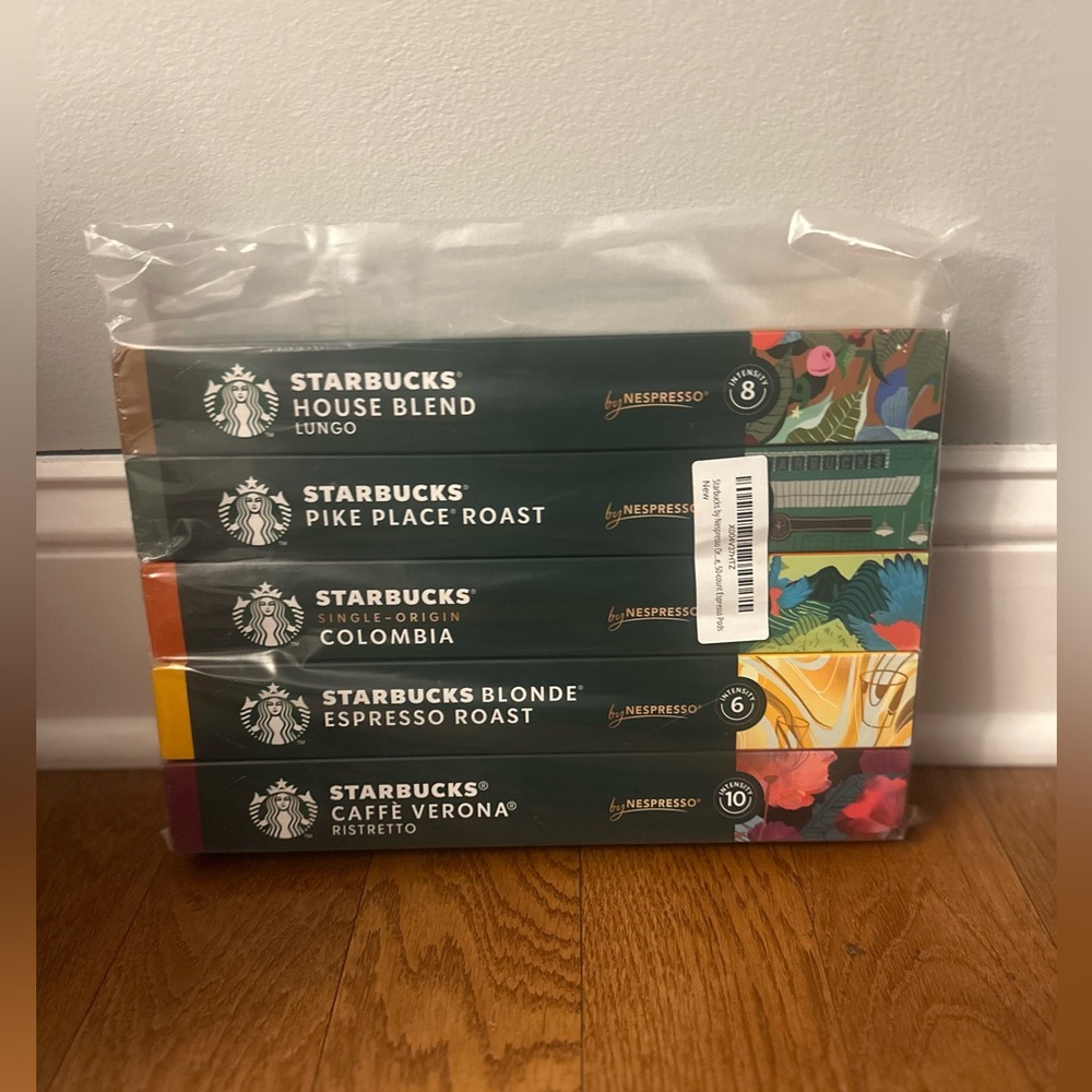 Starbucks by Nespresso OriginalLine Variety Pack (5 Boxes) – New